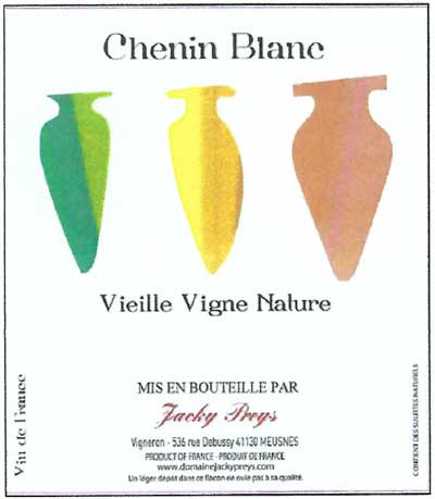 Jacky Preys Chenin Blanc 'Special Vin Orange' '20
