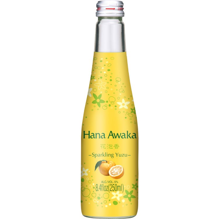 Ozeki Hana Awaka Yuzu Sparkling Sake - 250ml