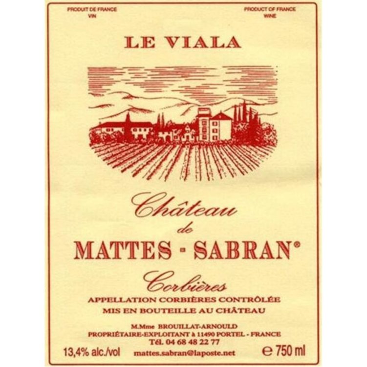 Mattes Sabran Corbieres La Viala '22