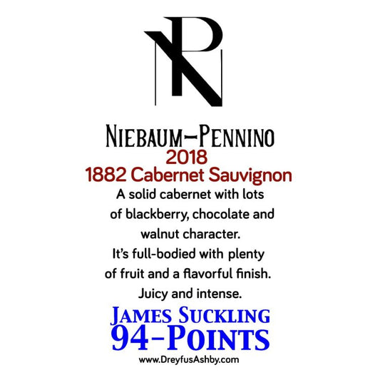 Niebaum-Pennino (Inglenook) 1882 Cabernet Rutherford '17