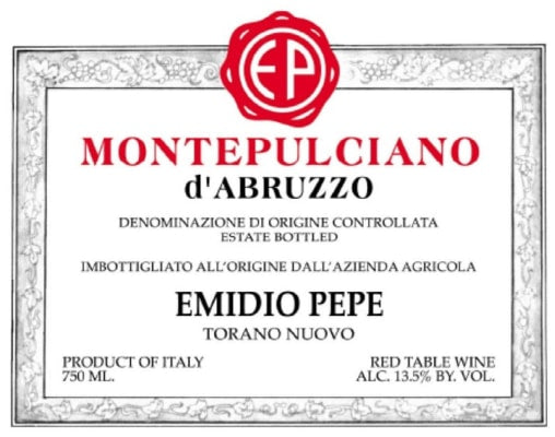 Emidio Pepe Montepulciano D`Abruo 08