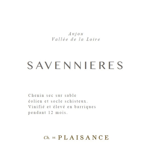 Chateau du Plaisance Savennieres ‘23