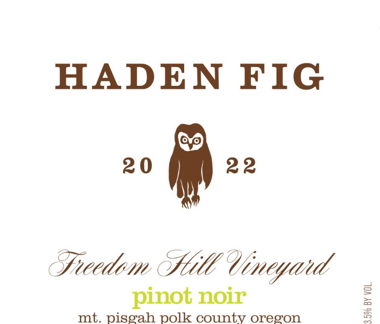 Haden Fig Pinot Noir Willamette Valley '22